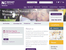 Tablet Screenshot of nhwomancare.org